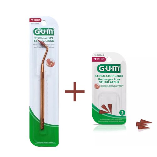 Imagen de Masajeador Dental Natural para Prevención de Irritación de Encías, Fortalecimiento de Dientes y Eliminación de Sarro con Tecnología Ecológica