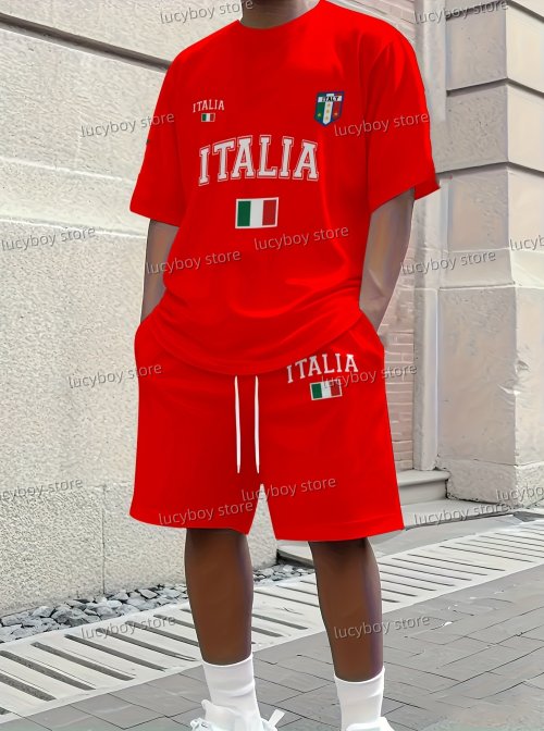 Imagen de Conjunto Deportivo Hombre Estampado - Talla Grande