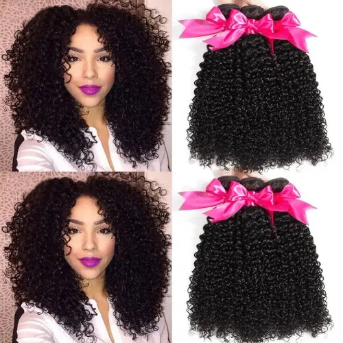 Image de Cheveux Brésiliens Remy Bouclés - 3 Paquets