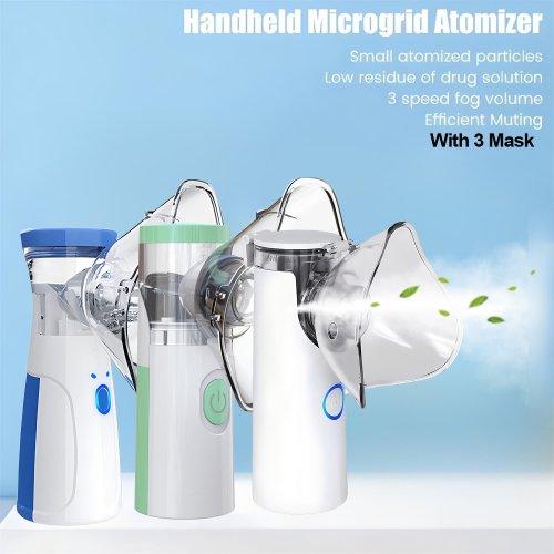 Afbeelding van Draagbare vernevelaarmachine voor volwassenen en kinderen, vernevelaar van koele mist, ultrasone mesh-vernevelaar voor ademhalingsproblemen