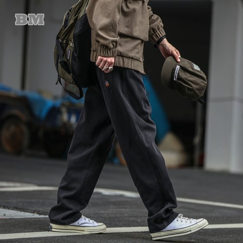 Bild von Japanische Streetwear hochwertige Cargo hose für Männer Kleidung Harajuku lässige Hose mit geradem Bein koreanische Mode Baggy Pants
