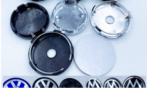 Imagen de Tapas Centrales de Rueda 56-68mm - Plateadas y Negras