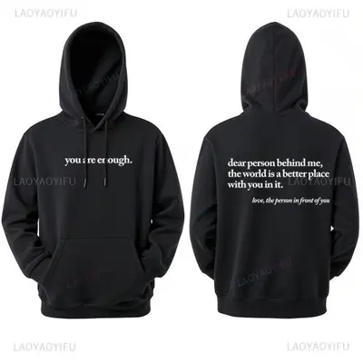 Image de Sweat à Capuche Unisexe Chaud - 'World is a Better Place'