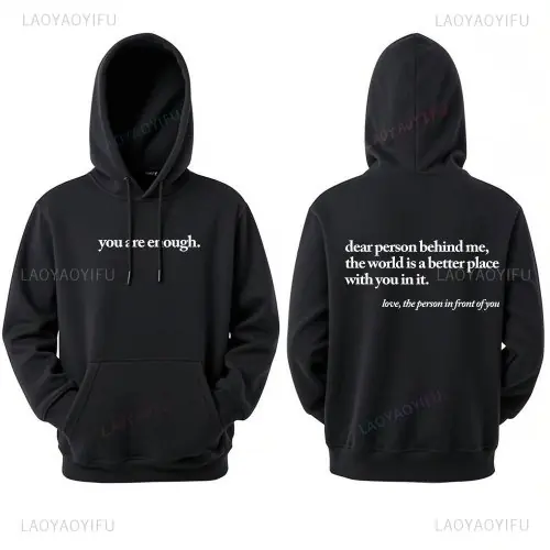 Image de Sweat à Capuche Unisexe Chaud - 'World is a Better Place'