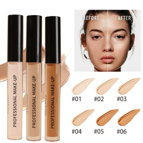 Imagen de Corrector Líquido Mate Natural de Alta Cobertura con Control de Brillo y Hidratación Profunda para Maquillaje Facial Duradero