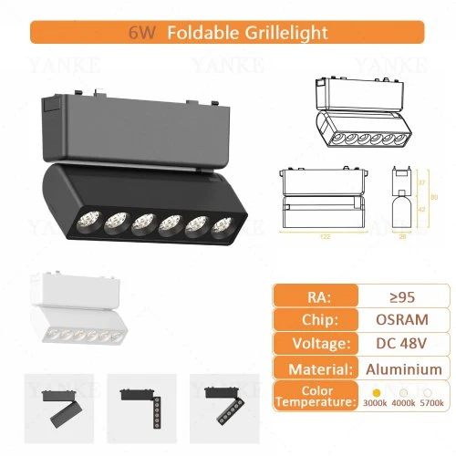 Luz de parrilla plegable 6W