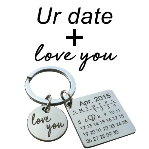 Image de Porte-clés Calendrier Personnalisé