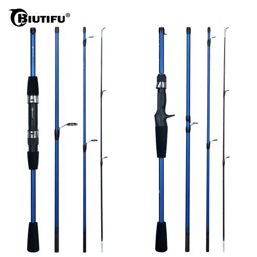 Image of Ultra-Light Carbon Fiber Travel Fishing Rod – 4-5 Section Spinning & Baitcasting Rod for Trout, Lure Fishing, 5-20g Casting Weight