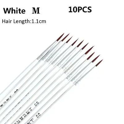Image de Pinceaux Acrylique Fin - Lot de 10