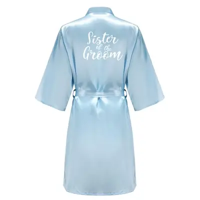 Image de Kimono Bleu Clair pour Maman de la Mariée - Cadeau de Mariage Élégant