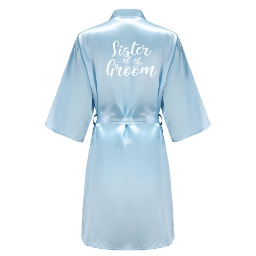 Image de Kimono Bleu Clair pour Maman de la Mariée - Cadeau de Mariage Élégant