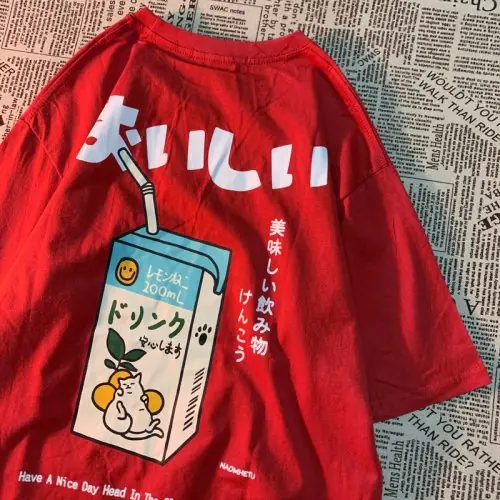 Image de T-Shirt Chat Japonais Mignon - Style Harajuku