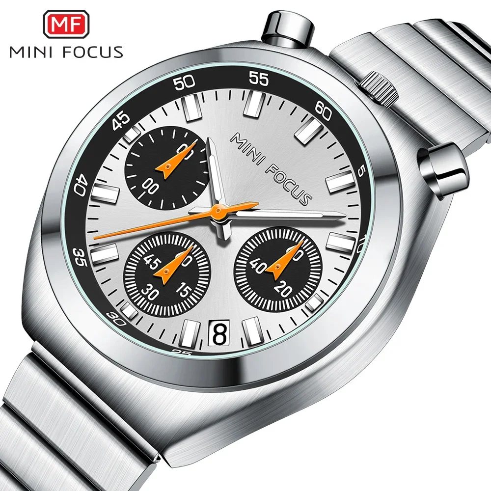 Imagen de Reloj MINI FOCUS multifuncional Panda para mujer, reloj de pulsera de cuarzo resistente al agua informal de acero inoxidable a la moda para mujer, regalo para niña