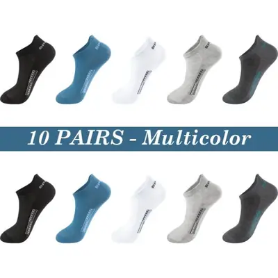 Image de Chaussettes Homme Coton Respirantes - Lot de 10 Paires