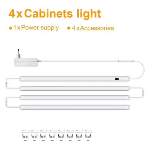 4PCS LED barra claro