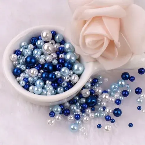 Image de Perles Colorées 3-8mm - 150 Pièces pour Bijoux DIY