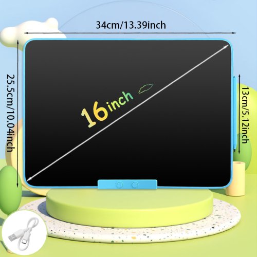 Blue border 16 inch