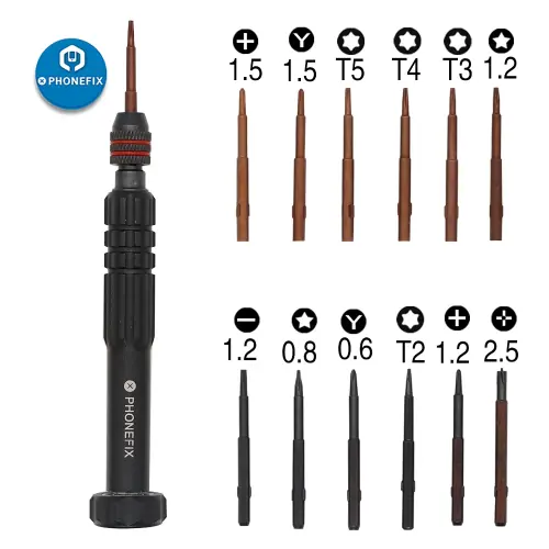 Image de Kit Tournevis Précision 12 Pièces pour iPhone et Smartphones