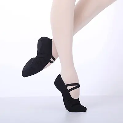 Chaussures de Ballet En Toile - Semelle Fendue pour Adultes & Enfants