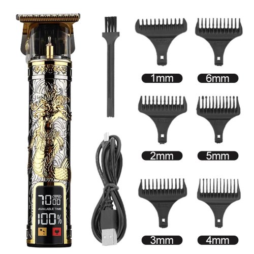 Imagen de Maquinilla de Afeitar Profesional con Pantalla LCD Digital para Corte de Pelo, Calvicie y Peluquería - Cortadora Eléctrica de Alta Precisión