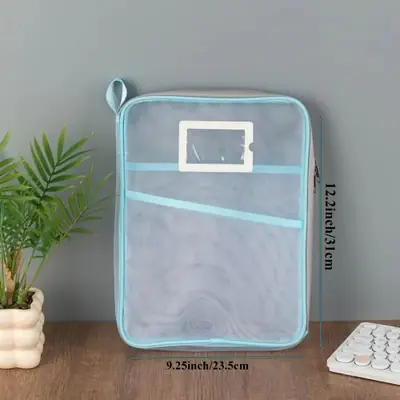 Image de Organisateur Scolaire A4 Transparent - Double Fermeture Éclair