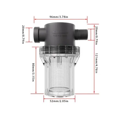 Image de Filtre d'irrigation 1/2 pouce - Joint en cuivre pour aquarium et pompe