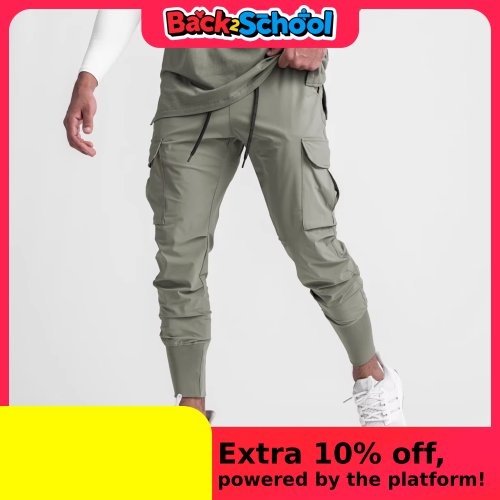 Afbeelding van Stijlvolle Camouflage Sportbroek Heren – Zomerse, Sneldrogende Joggingbroek met Elastische Pasvorm voor Fitness en Hardlopen