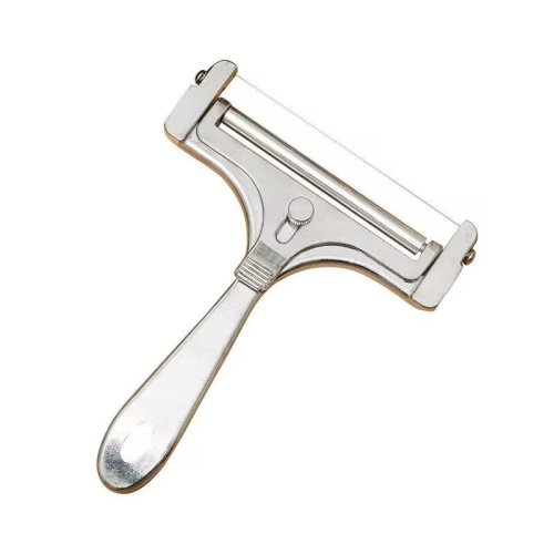 Immagine di Affettatrice per formaggio in lega di alluminio con filo, spessore regolabile, taglierina per burro per formaggi morbidi e semiduri, gadget da cucina
