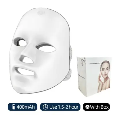 Image de Masque LED Visage 7 Couleurs - Rechargeable USB
