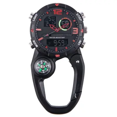 Image de Montre d'Escalade Analogique Unisexe avec Mousqueton