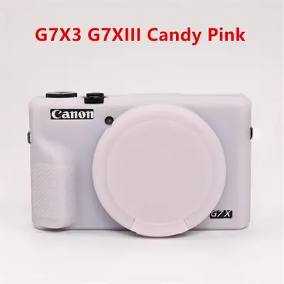 Image de Coque Protectrice Silicone pour CANON G7X II/III - Antichoc & Capuchon Objectif