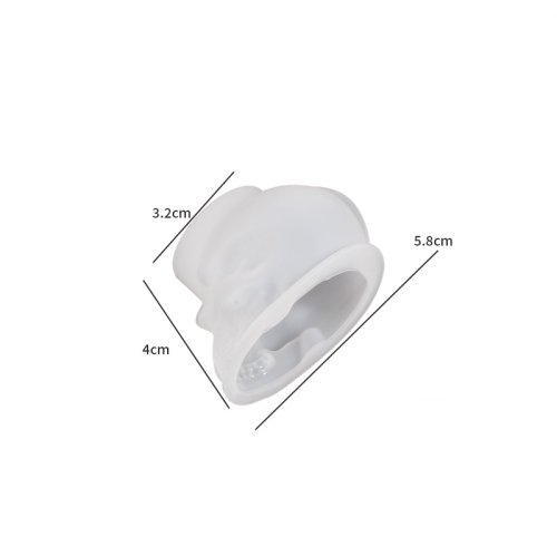Afbeelding van Kleine Skelet Hoofd Ornament - DIY Siliconen Mal voor Epoxyhars & Kaarsen