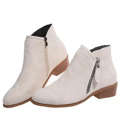 Image de Bottines Automne Femme - Léopard Kaki, Talons Bas & Plateforme