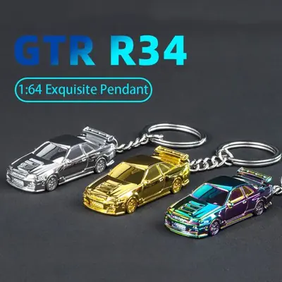 Image de Mini Voiture Métal Échelle 1:64 - GTR R34 & RS7