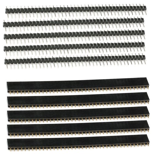 Afbeelding van 10PCS 1x40Pin 2.54mm Toonhoogte Enkele Rij Vrouwelijke PCB Socket Board Mannelijke Pin Header Connector Voor Arduino