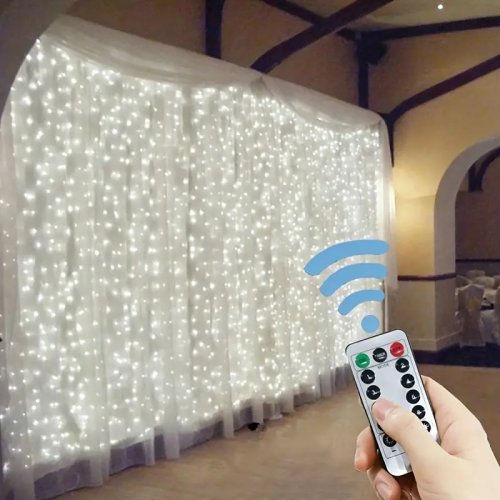 3/4/6m Gordijn LED Lichtslingers Garland USB Festoen Afstandsbediening Fairy Garland Lights Kerstdecoratie voor Slaapkam