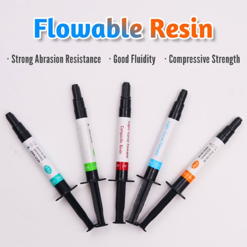 Immagine di Resina Composita Flessibile A1 A2 per Odontoiatria – Materiale Biocompatibile per Ripristino Dentale e Riempimenti Corone con Ottima Flowabilità