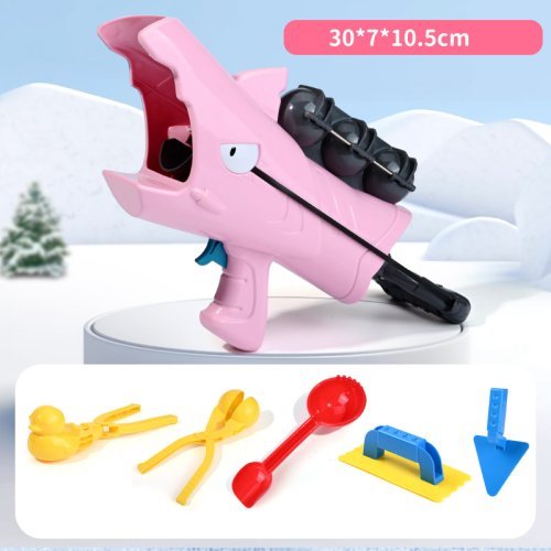 Imagen de Pistola lanzadora de bolas de nieve de tiburón, juguete para chico, abrazadera, herramienta de agarr...