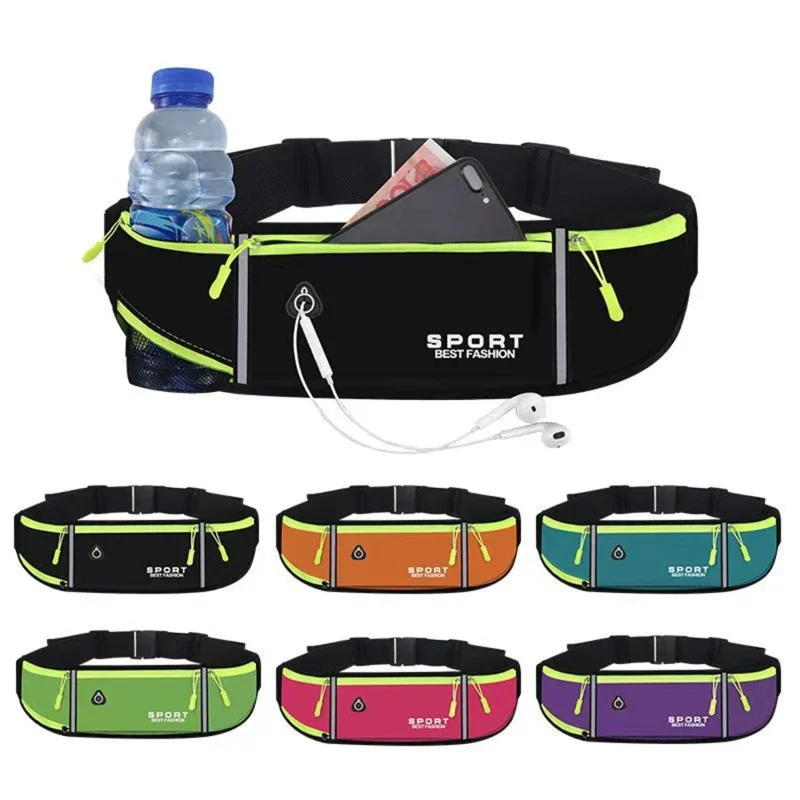 Afbeelding van Waterdichte Sporttelefoonhoes met Heuptas voor Dames en Heren – Comfortabele Hardlooptas met Reflecterende Tape voor Fietsen en Outdoor Activiteiten