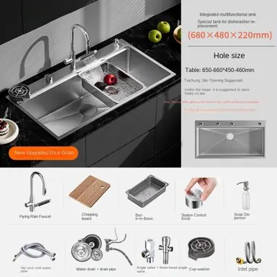 Image de Évier de Cuisine Intelligent avec Affichage Numérique