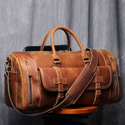 Bild von Vintage Leder Reisetasche – Stilvolle Herren-Tasche aus Echtleder