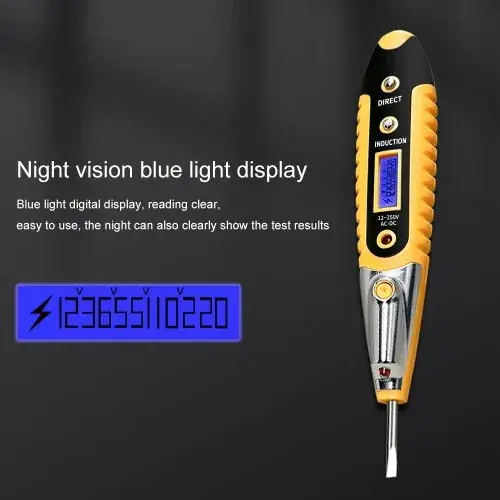 Image de Détecteur de Tension AC sans Contact - Stylo Testeur LED