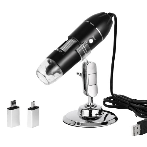 Immagine di Microscopio USB Hayve 1600X Microscopio per saldatura HD 1080P con 8 LED compatibile con Android, Mac, Windows (X4)