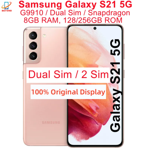 Immagine di Samsung Galaxy S21 5G Dual Sim G9910 6.2 "AMOLED ROM 128/256 GB RAM 8 GB Snapdragon NFC Octa Core Telefono cellulare Android originale