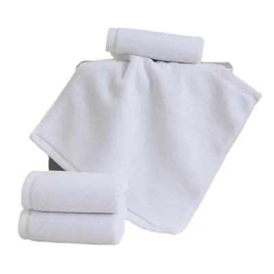 Image de Serviettes Essuie-Mains Blanches - Lot de 10