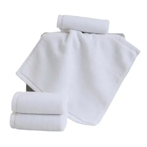 Image de Serviettes Essuie-Mains Blanches - Lot de 10