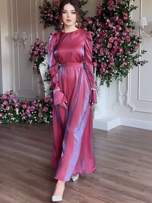Immagine di Abito Lungo Musulmano Elegante per Eid e Ramadan 2024