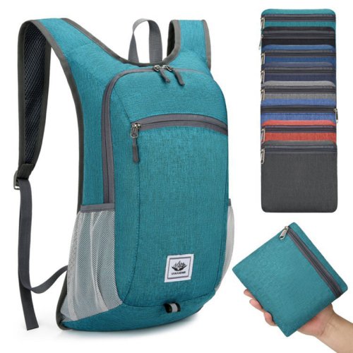 Immagine di Zaino Pieghevole Portatile da 20 Litri per Uomo e Donna – Borsa Ultraleggera e Casual per Arrampicata, Ciclismo, Escursionismo e Viaggi All'Aperto