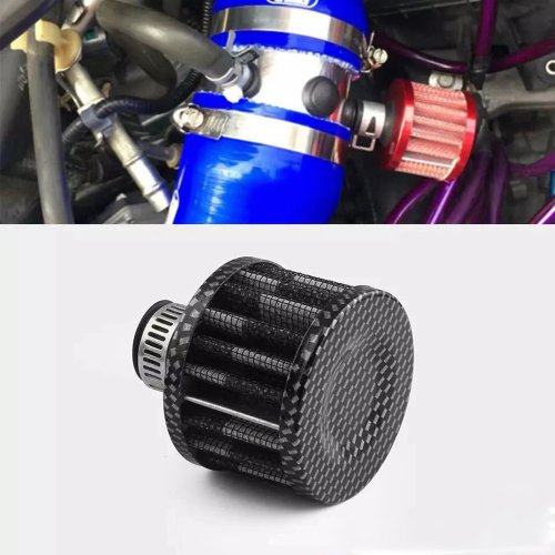 Afbeelding van Universele 12 mm Koudeluchtinlaatfilter met Paddestoelkop voor Motorfietsen – High Flow Turbo Racing Luchtfilters