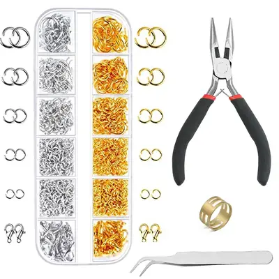 Image de Kit Bijoux 1200 Pièces - Or & Argent